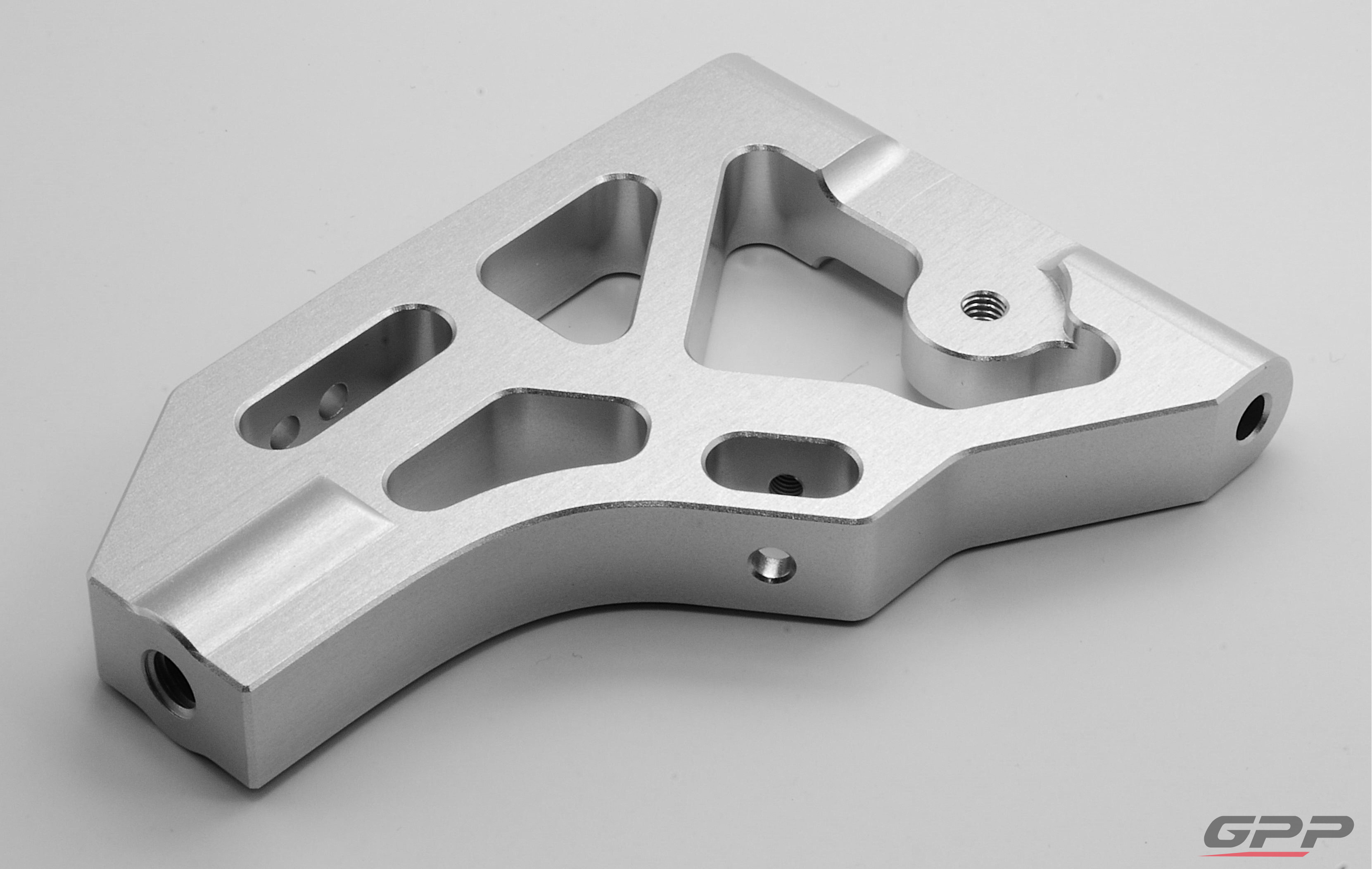 GPP 7075 aluminum front lower suspension arms for Hobao VTE2 speedrun RC car